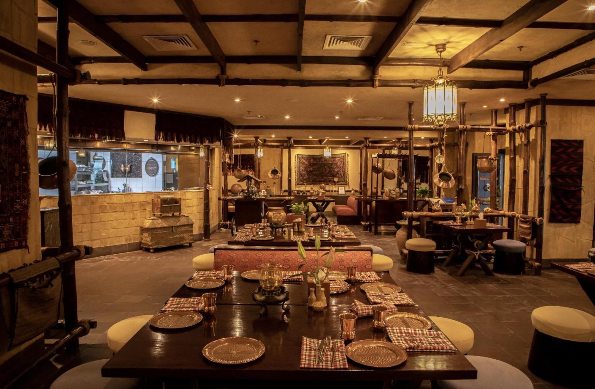 Ajman Hotel & Villas By Blazon Hotels Екстериор снимка The interior of the restaurant